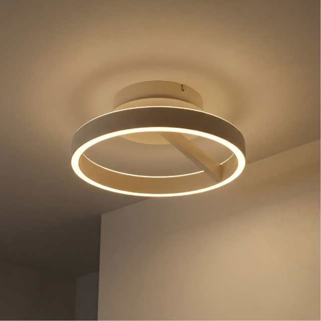Plafondlamp Pilota crème Ø40 cm