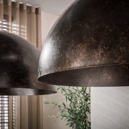 BelaLuz Industriële Hanglamp Radiance 2-lichts Ø60 cm urban brown
