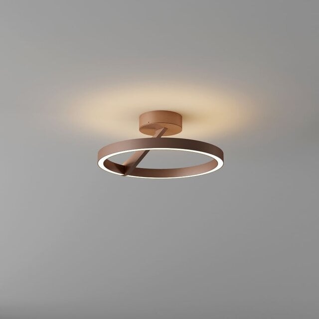 Plafondlamp Oregon 2-lichts brons geborsteld