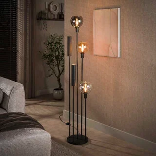 Vloerlamp Poly 5-lichts charcoal