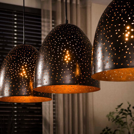 BelaLuz Modern industriële Hanglamp Monte 3-lichts Urban brown