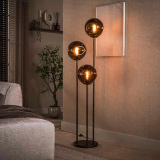 Vloerlamp Soraya 3-lichts Sienna brown