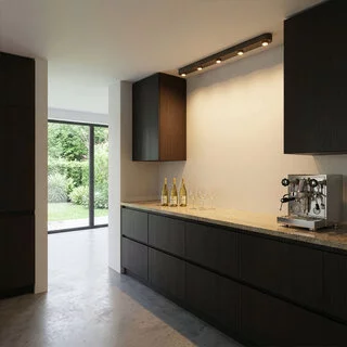 Opbouwspot Bar 5-lichts Sienna brown