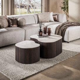 Salontafel Sierra set van 2 Taj Mahal shamrock