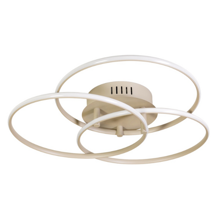 ETH Modern Scandinavische plafondlamp Jasmijn 3-standen memory Ø42 cm 24 watt zand