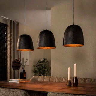 Hanglamp Fume 3-lichts Smoked brown