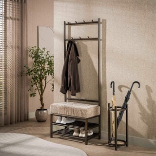 Garderobebank Lema 70 cm Drift brown