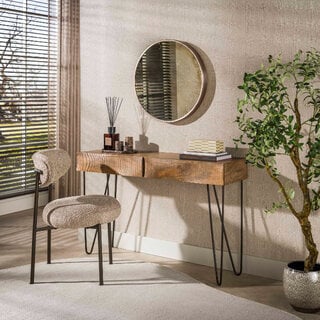 Kaptafel Tide 2-lades Massief mango zand