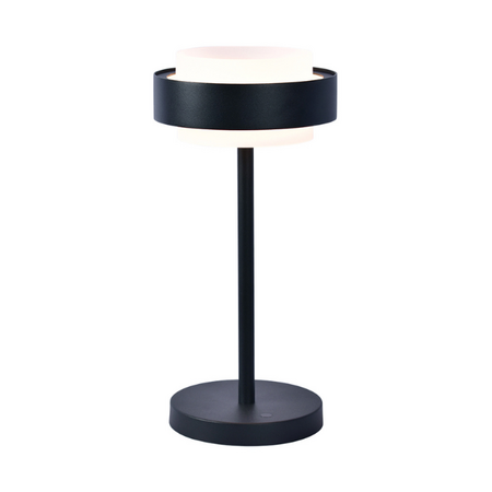 Freelight Modern minimalistische tafellamp Puleggia 1-lichts zwart