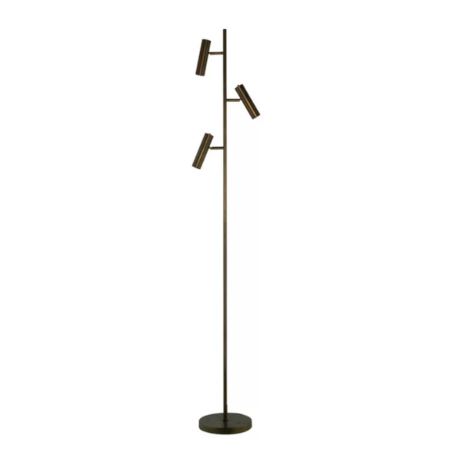 Vloerlamp Undici 3-lichts brons