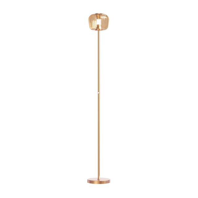 Vloerlamp Rosa 1-lichts Rosé-Goud