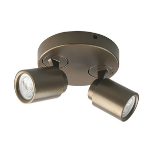Freelight Modern industriële opbouwspot 2-lichts Razza GU-10 brons