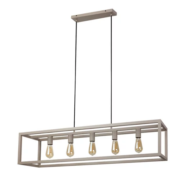 Hanglamp Esteso 5-lichts Crème
