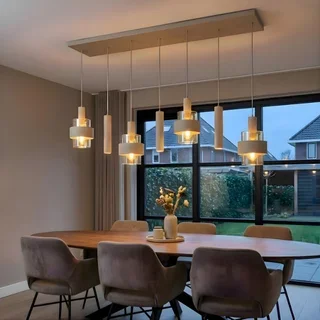 Hanglamp Marrone 7-lichts zand