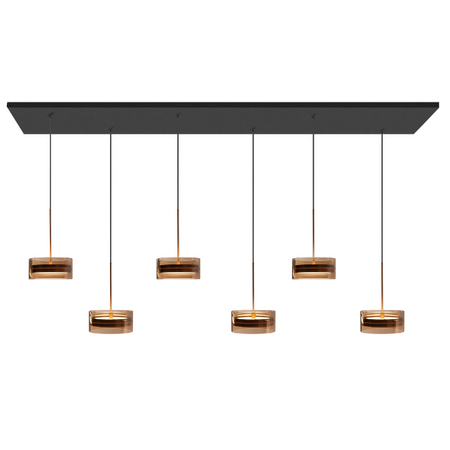Highlight Moderne hotel chique hanglamp Mini Enzo 6-lichts brons