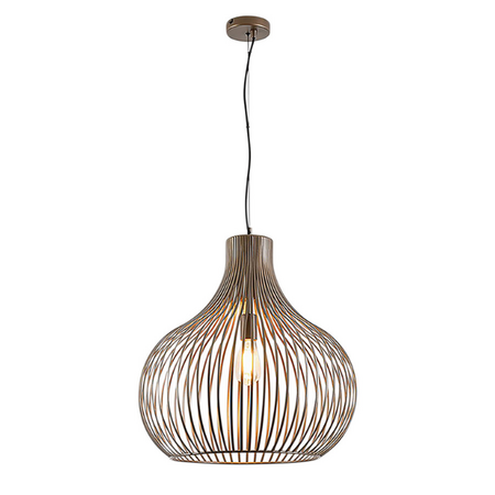 Freelight Industriële hanglamp Aglio 1-lichts brons Ø58 cm