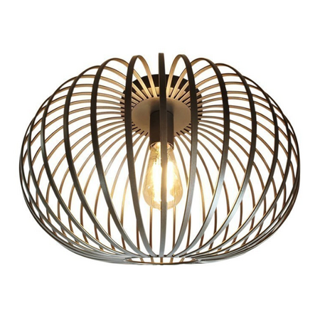 Freelight Industriële plafondlamp Aglio 1-lichts brons Ø40 cm