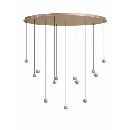 ETH Moderne design hanglamp Grace ovaal 13-lichts zand
