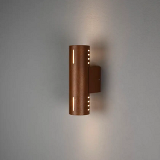 Wandlamp Cuneo 1-lichts roestbruin IP54