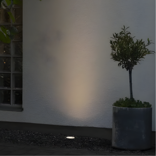 Inbouw grondspot Spot Round 1-lichts zwart