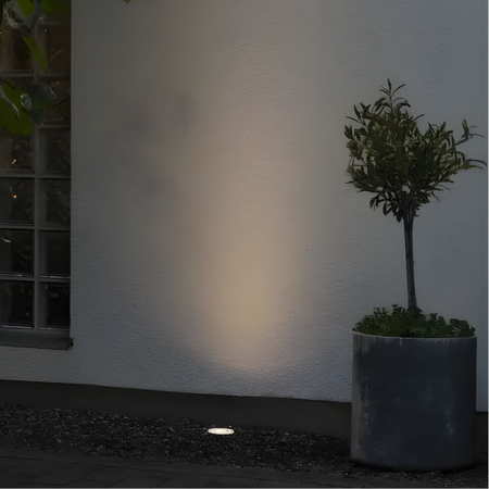 Konstsmide Moderne inbouw grondspot Spot Round 1-lichts zwart