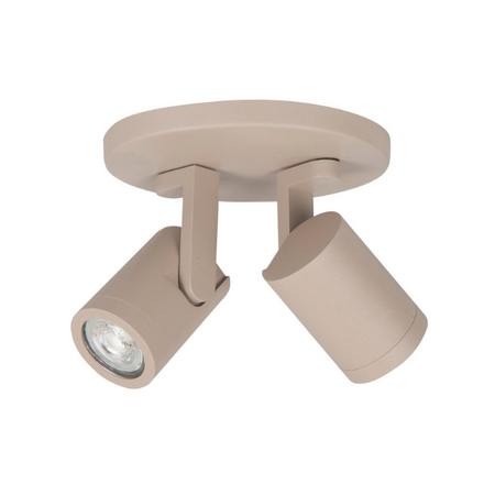 Highlight Moderne opbouwspot Halo 2-lichts zand
