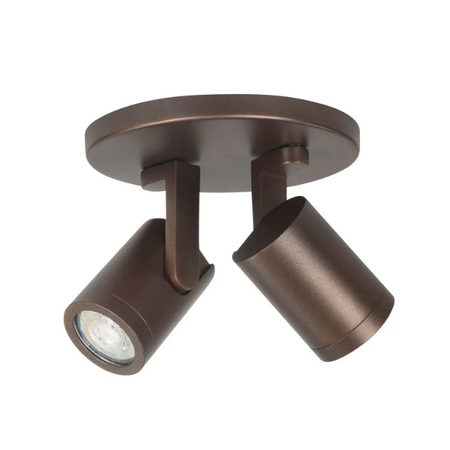 Highlight Moderne opbouwspot Halo 2-lichts choco