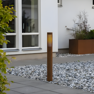 Staande buitenlamp Pistoia roestbruin 95 cm