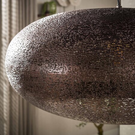 BelaLuz Modern industriële hanglamp Maze 1-lichts antiek koper Ø68 cm