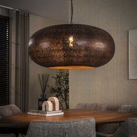 Hanglamp Maze 1-lichts antiek koper Ø90 cm