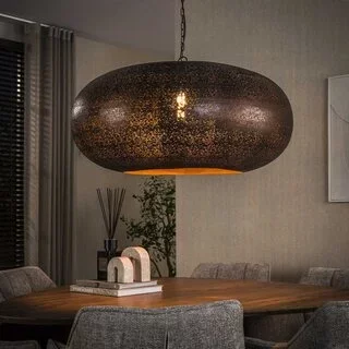 Hanglamp Maze 1-lichts antiek koper Ø90 cm