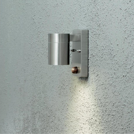 Buiten wandlamp Modena 1-lichts met bewegingssensor staal