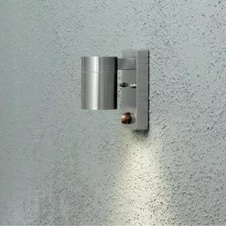 Buiten wandlamp Modena 1-lichts met bewegingssensor staal