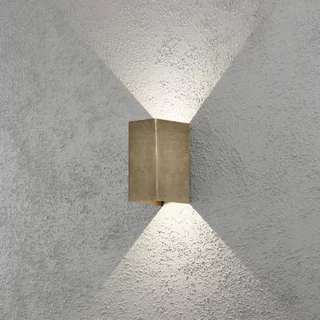 Buiten wandlamp Cremona messing