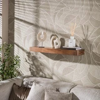 Wandplank Como Massief acacia bruin 100 cm
