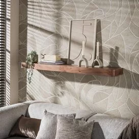 Wandplank Como Massief acacia bruin 150 cm