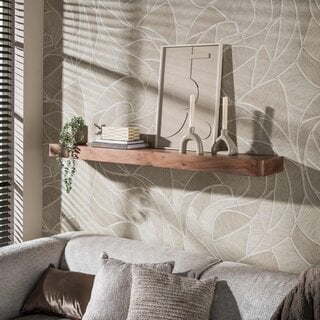 Wandplank Como Massief acacia bruin 150 cm