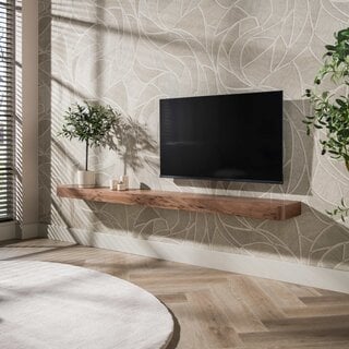 Wandplank Como Massief acacia bruin 200 cm