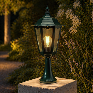 Konstsmide Landelijk klassieke buiten staande lamp Firenca groen