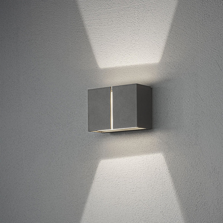 Konstsmide Modern industriële wandlamp Pavia antraciet