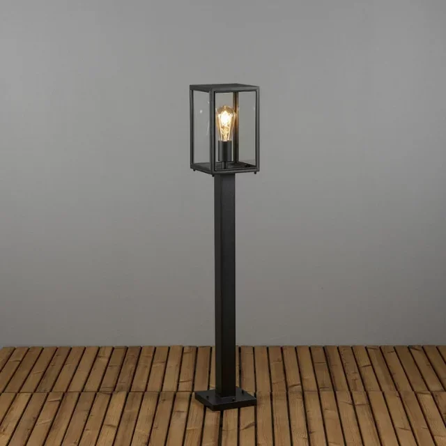 Staande buitenlamp Carpi 1-lichts zwart 100 cm