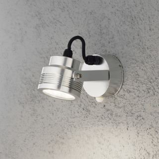 Buiten wandlamp Monza 1-lichts zilver