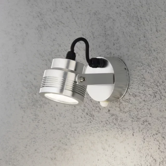 Buiten wandlamp Monza 1-lichts zilver