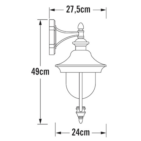 Konstsmide Industrieel klassieke buiten wandlamp Parma 1-lichts geborsteld RVS kap