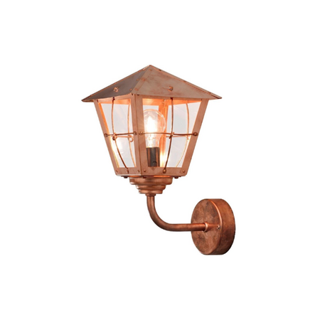 Konstsmide Klassieke buiten wandlamp Fenix 1-lichts koper