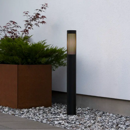 Konstsmide Industriële staande buitenlamp Pistoia 1-lichts zwart 95 cm