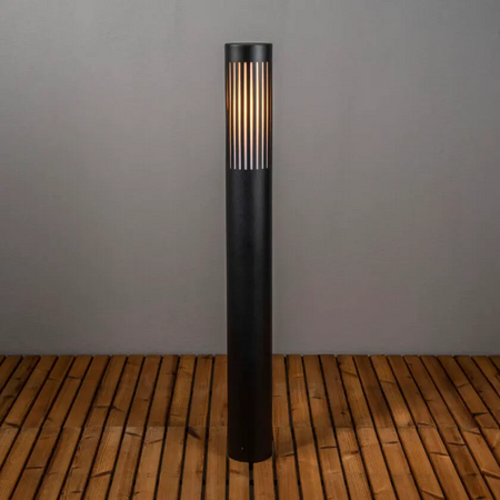 Konstsmide Industriële staande buitenlamp Pistoia 1-lichts zwart 95 cm