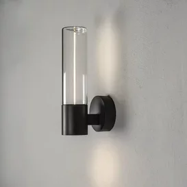 Buiten wandlamp Edison 1-lichts zwart