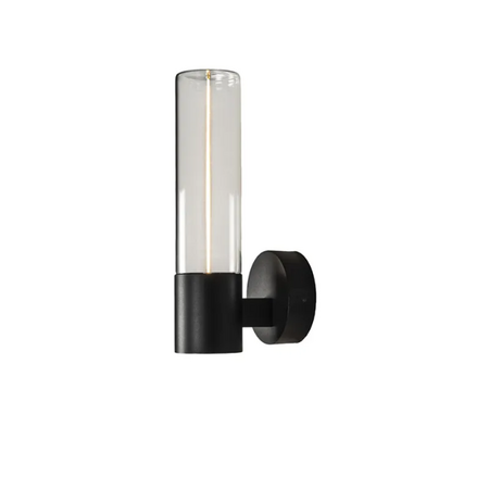 Konstsmide Modern industriële buiten wandlamp Edison 1-lichts zwart