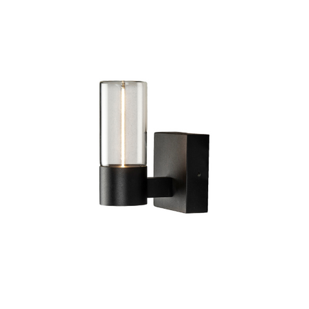 Konstsmide Modern industriële buiten wandlamp Edison small 1-lichts zwart